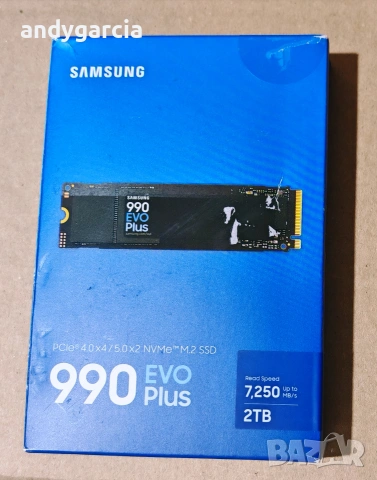 2TB SSD SAMSUNG 990 EVO Plus PCIe 4.0 M.2 Type 2280, ЧИСТО НОВ ДИСК за лаптоп или настолен, снимка 2 - Твърди дискове - 55146780