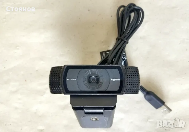 Уеб камера Logitech HD Pro Webcam C920, Full HD (1920x1080@30fps), стерео микрофони, USB, снимка 2 - Принтери, копири, скенери - 55328191