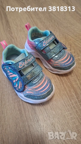 Оригинални светещи детски маратонки Skechers, размер 21