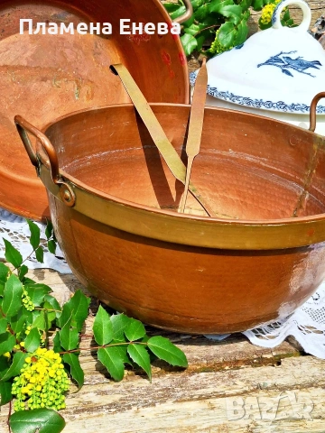 Масивна медна тава / леген