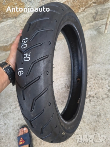 130 70 18 dunlop D408F harley davidson 63H гума чопър гуми мотоциклет, снимка 4 - Гуми и джанти - 55136504