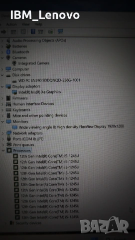 Lenovo ThinkPad T14 3 Gen / i5 1245U/ SSD 256GB/16GB, снимка 7 - Лаптопи за работа - 54219908
