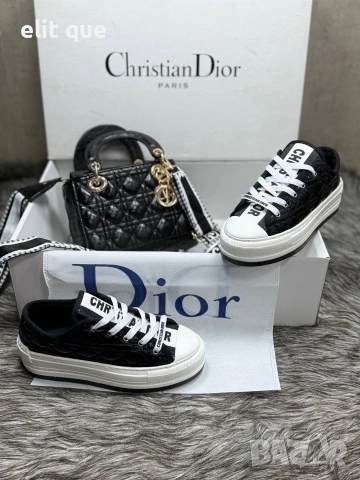 дамски кецове и чанта Christian Dior , снимка 4 - Кецове - 55089283