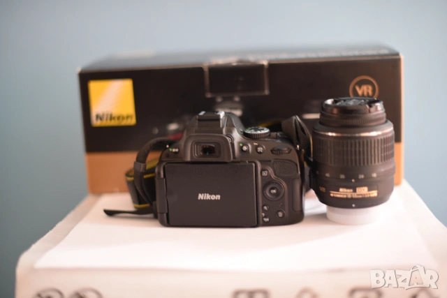 Nikon D5100+AF-S DX NIKKOR 18-55мм, снимка 3 - Фотоапарати - 54500287
