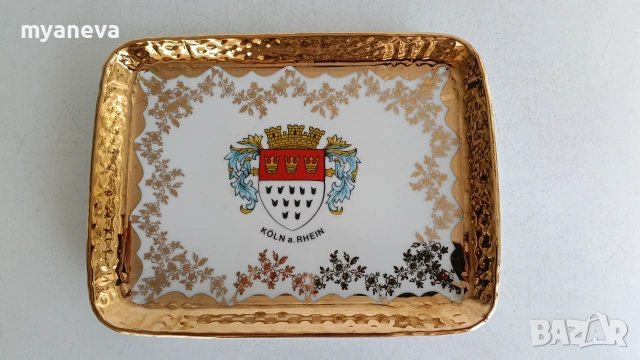 Vintage , порцеланов комплект на Kleiber Bavaria , украсен с 22-каратово злато, снимка 7 - Сервизи - 55079548
