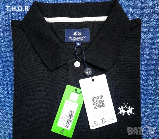 La Martina Polo Shirt ОРИГИНАЛНИ мъжки поло тениски - L/XL, снимка 12 - Тениски - 54982167