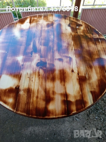 маси с нови стойки и дървени плотове, снимка 7 - Други стоки за дома - 54227074