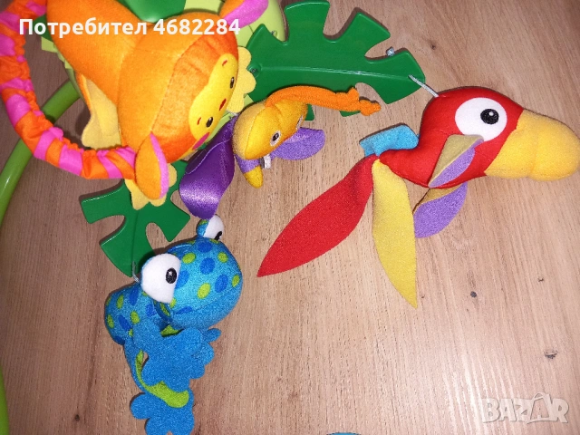 Музикална въртележка със светлини и звуци за бебешко легло / кошара Fisher Price с дистанционно, снимка 5 - Музикални играчки - 54624161