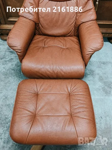 Relax кресло с отоманка 4181, снимка 5 - Дивани и мека мебел - 55625522