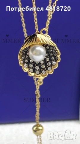 Гердан Swarovski , снимка 3 - Колиета, медальони, синджири - 54895344