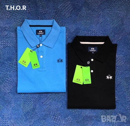 La Martina Polo Shirt ОРИГИНАЛНИ мъжки поло тениски - L/XL, снимка 2 - Тениски - 54982167