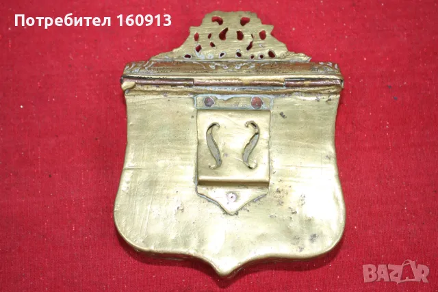 Отлична бронзова барутница, паласка, фишеклък, кутия., снимка 10 - Антикварни и старинни предмети - 55422130