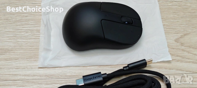 Безжична оптична мишка Keychron M4 - 8K опресняване - Bluetooth 5.3 / 2.4 GHz / USB връзка, снимка 4 - Клавиатури и мишки - 55167316