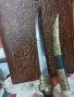 Красива голяма извита кама, кинжал на майстор Валентин Чилингиров., снимка 5