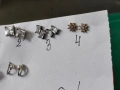 Сребърни обеци 925 10 чифта, снимка 3
