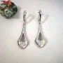 Обеци с платинено покритие 211240, снимка 1