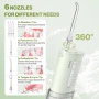 Govee/OOZZ Travel Water Flosser — преносим зъбен душ система за зъби с 6 накрайника и IPX8, снимка 8