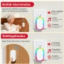 CallToU LED цветен безжичен звънец за възрастни хора, без батерия - светлинен звънец за хора , снимка 7