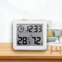 Дигитален термометър и влагомер с часовник, 3.2" LCD дисплей, ±1°C точност, за дома, офиса 10186, снимка 7