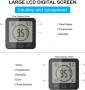 Термометър и хигрометър за баня с таймер Baldr LCD екран, снимка 8