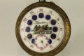1900's REGULATEUR С Локомотив 68мм Джобен Часовник Син Емайл, снимка 2