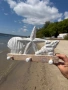 Закачалка за стена от дърво с морски декор , снимка 1