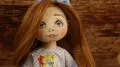 Текстилна кукла с височина 28 см, снимка 5