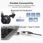 Nuroum HP31S (3rd Gen) Bluetooth слушалка с микрофон, USB донгъл, зарядна база, Noise Cancelling, снимка 5
