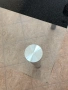Стъклена трапезна маса с метални крака, снимка 2