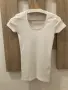 Бяла памучна тениска на Levis, XS размер, снимка 1