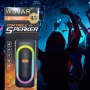 Тонколона с LED цветни светлини,WSJAR, снимка 5