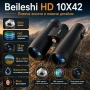 Мощен ловен бинокъл Beileshi HD 10X42 за лов наблюдение на птици животни професионален туристически, снимка 1