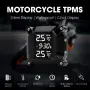 Jansite TPMS Система за следене на налягането в гумите за мотоциклети с LCD дисплей и сензори НОВО, снимка 3