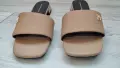 Нови бежови дамски кожени чехли TOMMY HILFIGER FLAT SANDAL EUR38, снимка 5