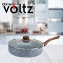 Тиган с капак Voltz Siena, Дълбок, Мраморно каменно керамично покритие, снимка 4