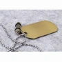 Мъжки военен комплект Dog Tag с жетон и висулка куршум – Неръждаема стомана 10215, снимка 6