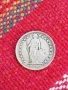  Сребърна монета 1/2 франк 1942 , снимка 2