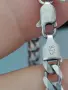 Сребърен комплект Синджир и гривна проба 925, снимка 5