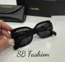Chanel черни очила с лого, снимка 4