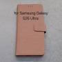Samsung Galaxy S26 Ultra калъф страничен с прегради и закопчаване розов , снимка 1