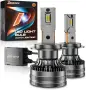Чисто нови H7 LED Крушки DeveChos 160W 30000LM Canbus 6500K (1:1 размер)  , снимка 1