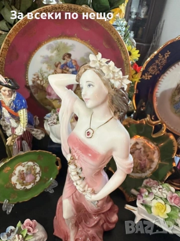 Coalport England  1993  "Ruby" 25 см прекрасна фигура на млада жена Код P2047, снимка 6 - Декорация за дома - 53954981