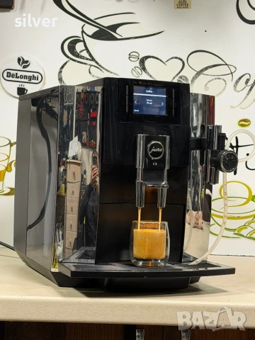 Кафемашина кафе автомат jura E8 с гаранция, снимка 3 - Кафемашини - 54242308