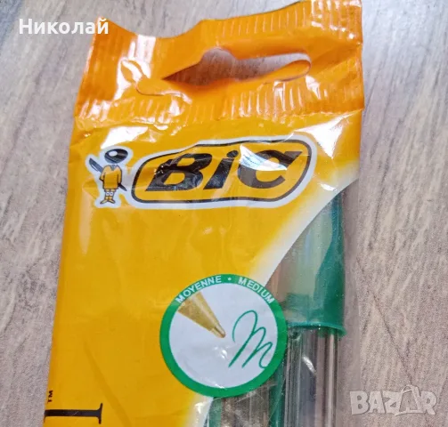 Химикалки BIC Cristal - к-т с 4 броя химикалки, снимка 2 - Ученически пособия, канцеларски материали - 55354670