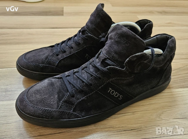 Мъжки кожени обувки Tod's - 44, снимка 2 - Спортно елегантни обувки - 54414344