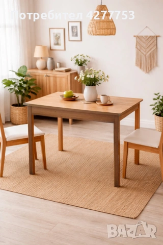 Дървена кухненска маса