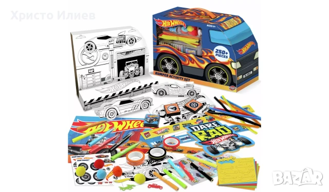 Детски творчески комплект Bladez Hot Wheels Mega Bus 250 части