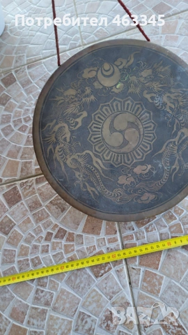 Тибетски будистки гонг, снимка 2 - Други ценни предмети - 54312423