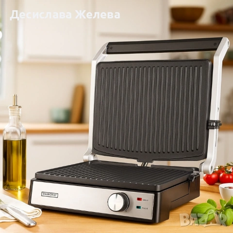 Електрически грил-тостер 2в1 Royalty Line RL-PG7933, снимка 2 - Тостери - 54393332