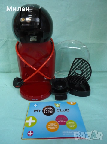 Кафемашина с гаранция 1 година NESCAFÉ® за капсули Dolce Gusto Krups Mini Me Red Black, снимка 2 - Кафемашини - 55191861